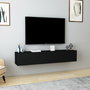 Hanah Home Soporte para televisor Negro